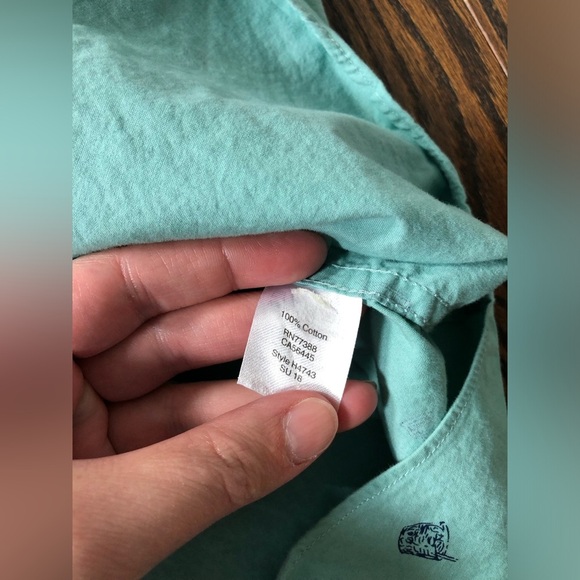 J. Crew Men’s M Teal Green Short-Sleeved Button-Down Shirt w/Cocktail Graphics - Picture 6 of 11